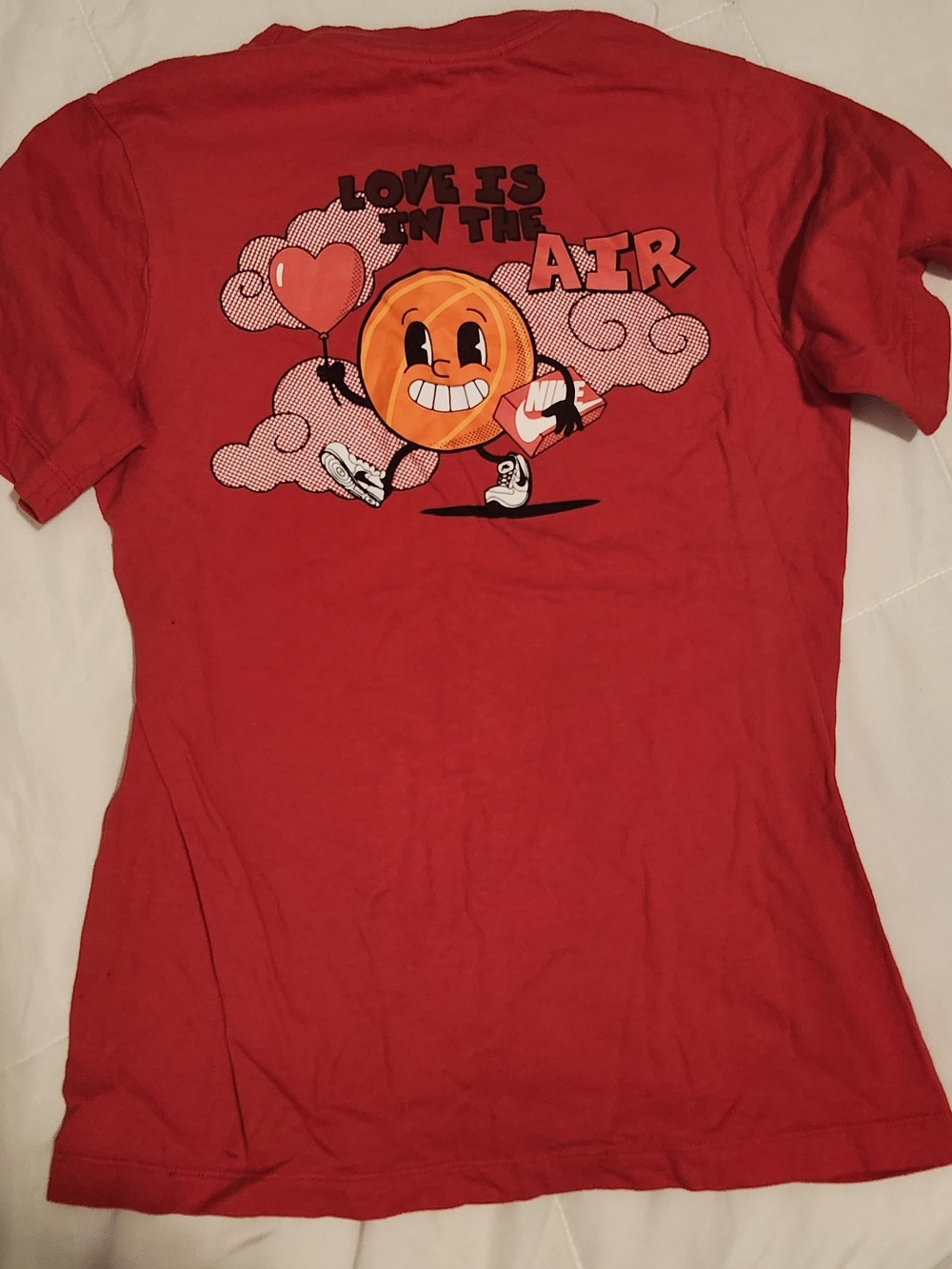 Nike Kids Red Graphic 'Love Is In The Air' Tee